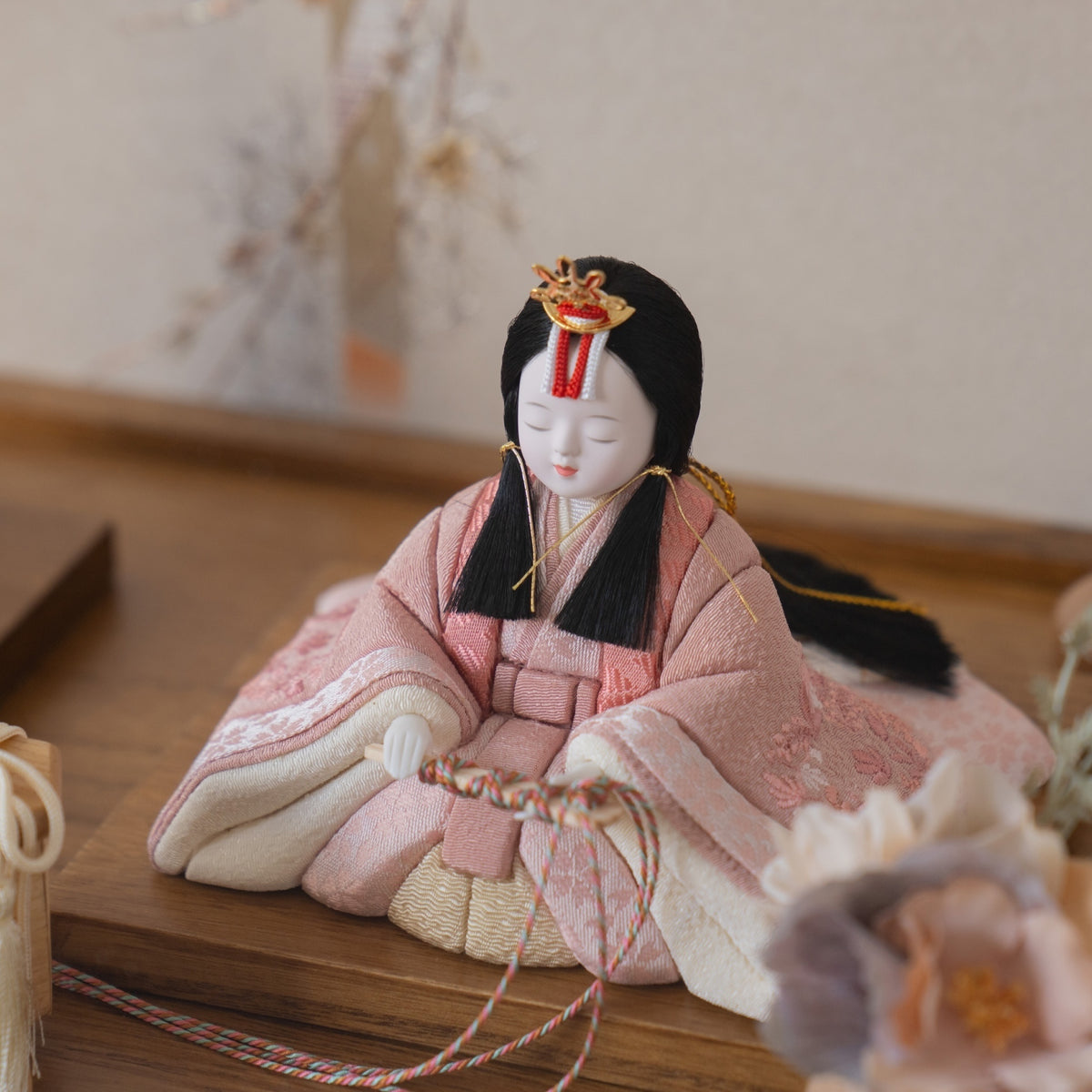 雛人形 透花 木目込み ケース飾り 白木 一秀 121