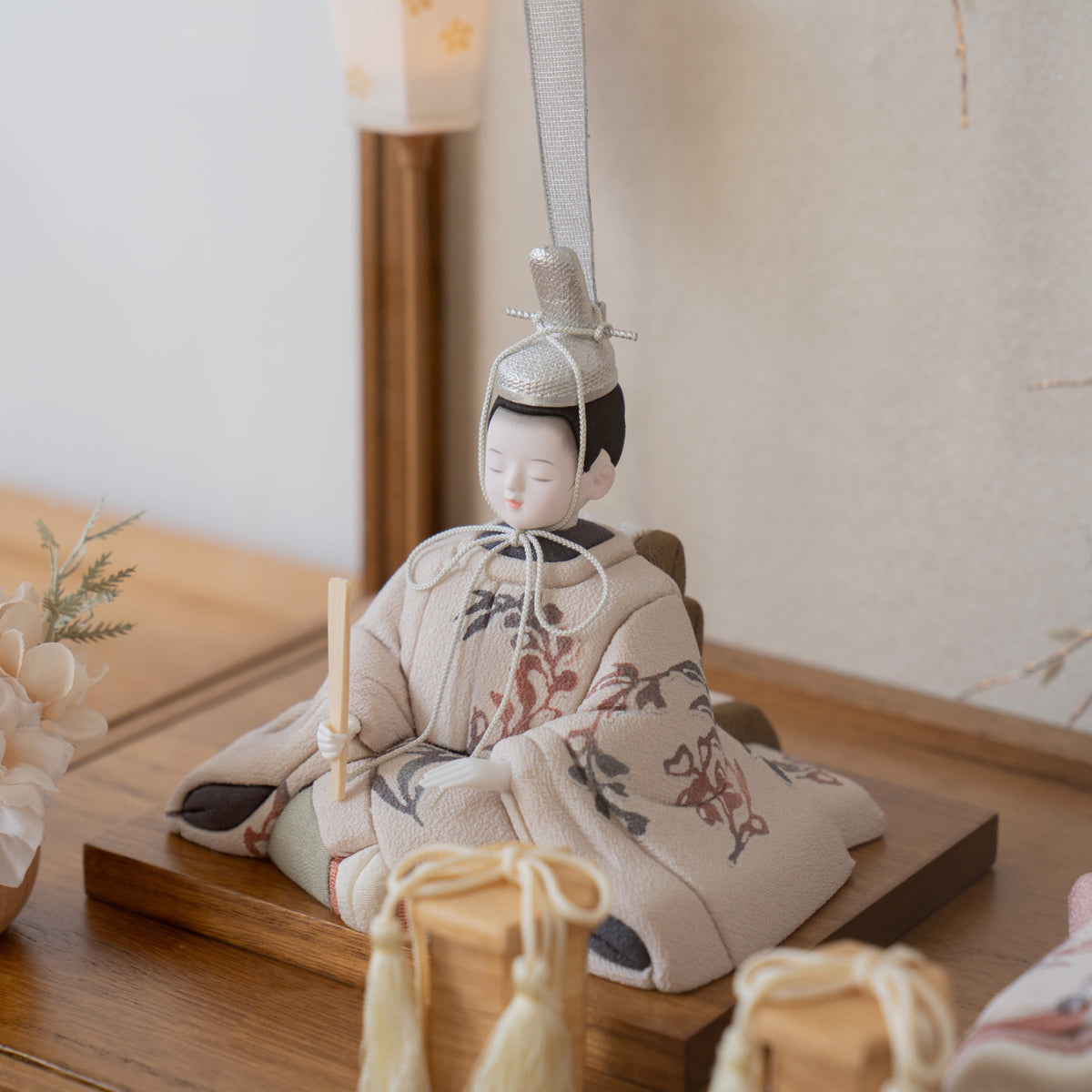 雛人形 透花 木目込み ケース飾り 茶 一秀 209