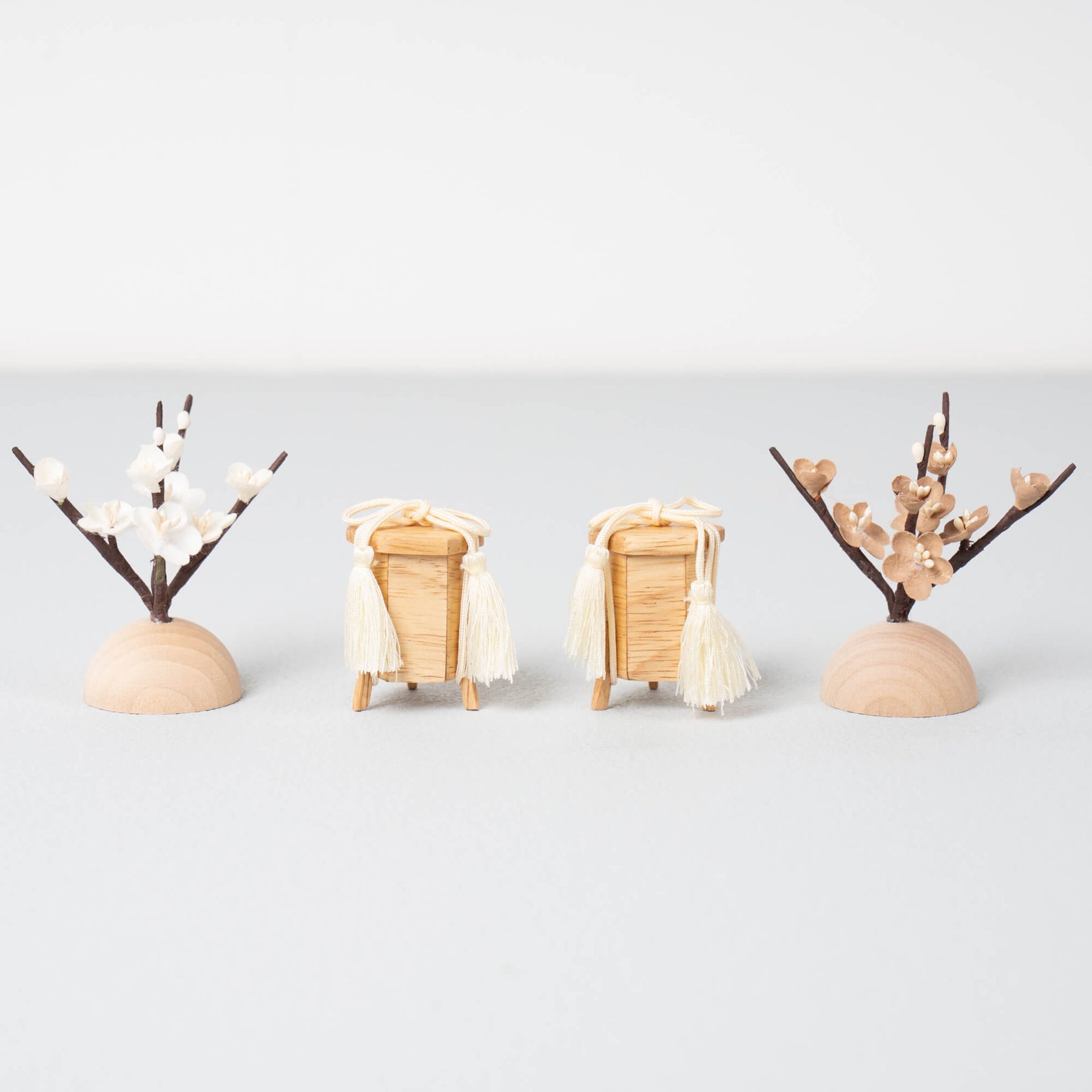 雛人形 紬 人形ケース ベージュ 一秀 C115-8