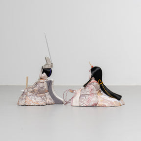 雛人形 紬 人形ケース ベージュ 一秀 C115-8