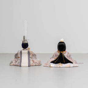 雛人形 紬 人形ケース ベージュ 一秀 C115-8