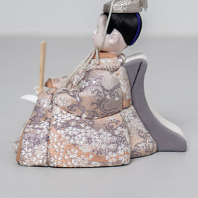 雛人形 紬 人形ケース ベージュ 一秀 C115-8