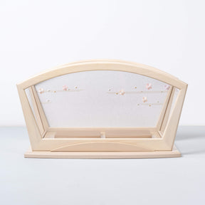 雛人形 紬 人形ケース ベージュ 一秀 C117-8