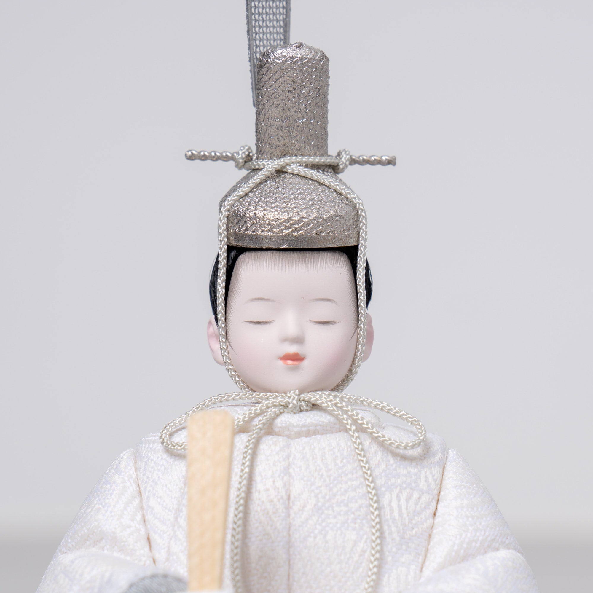 雛人形 紬 人形ケース ベージュ 一秀 C117-8
