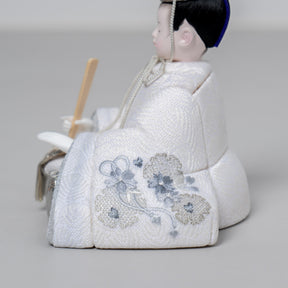 雛人形 紬 人形ケース ベージュ 一秀 C117-8