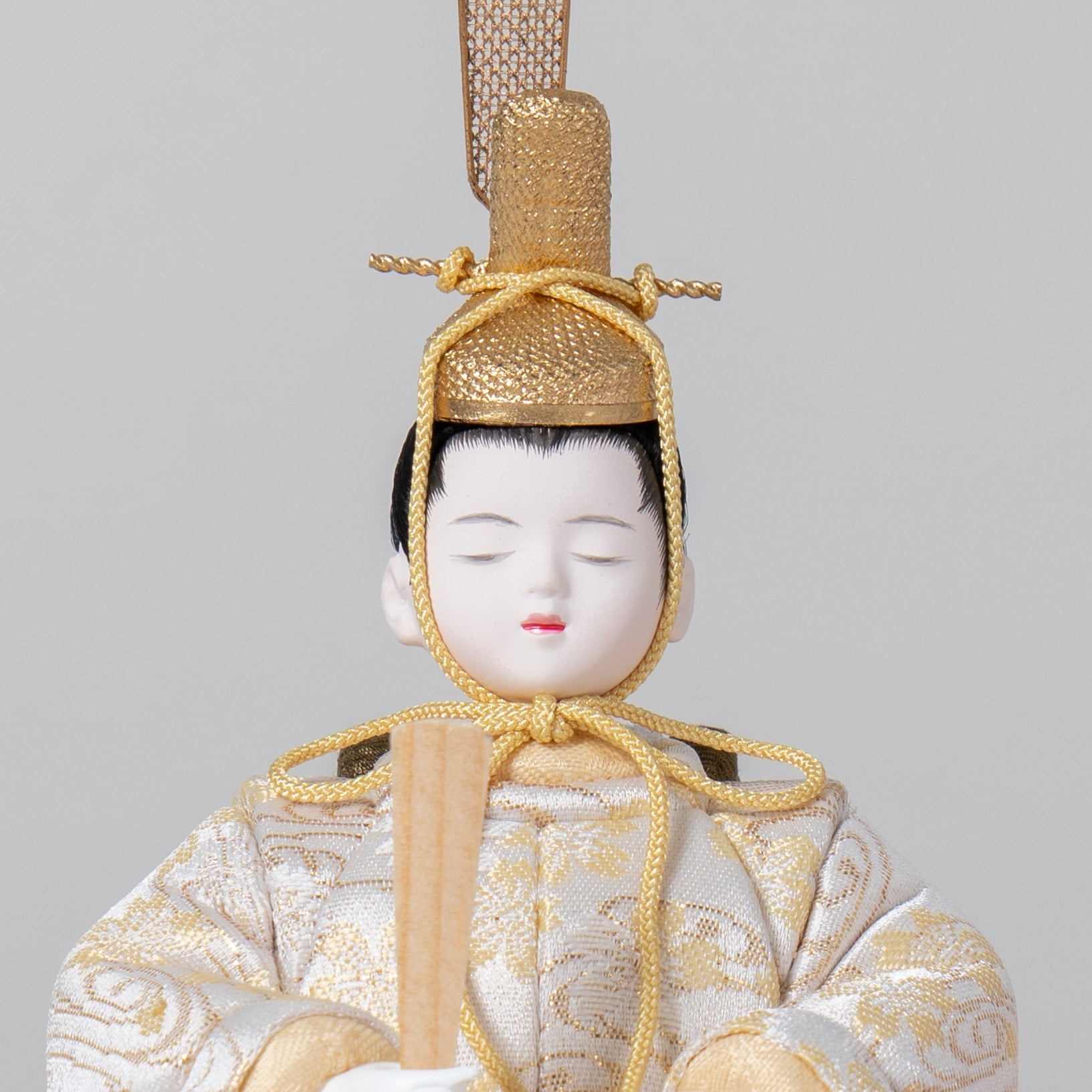 雛人形 紬 人形ケース ベージュ 一秀