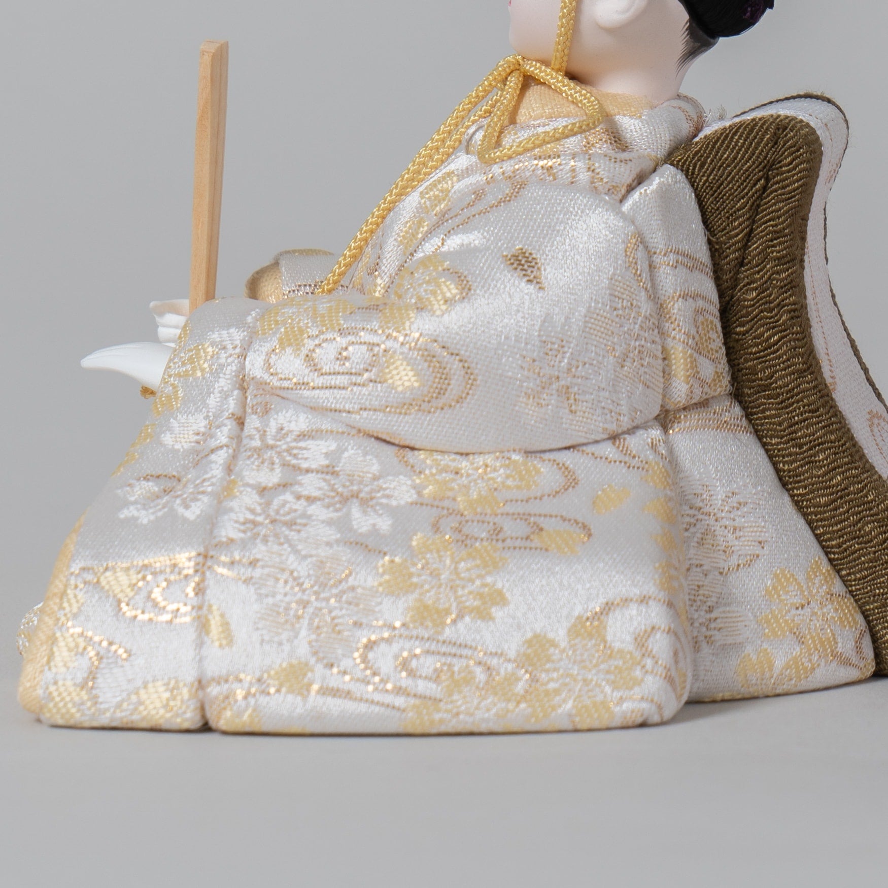 雛人形 紬 人形ケース ベージュ 一秀