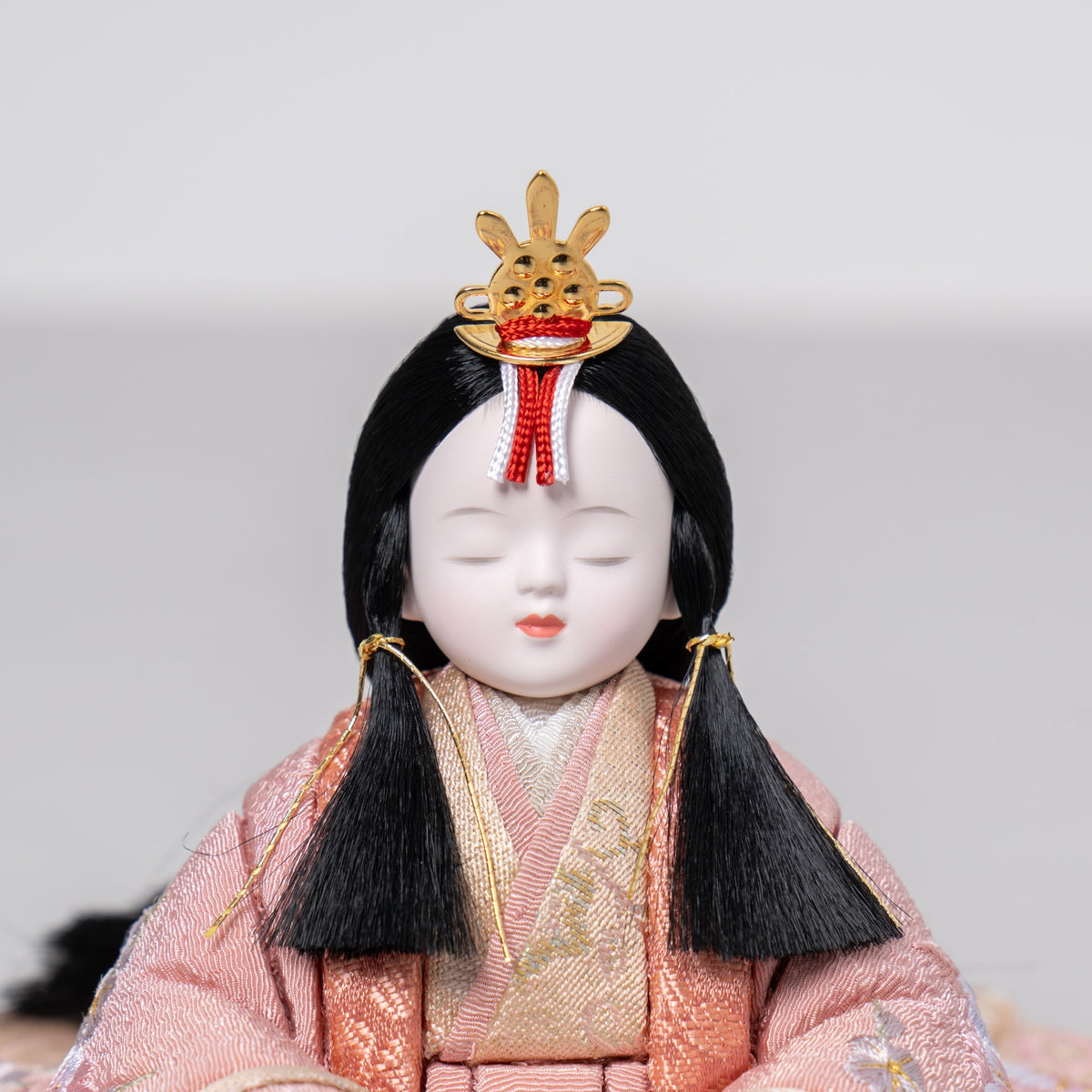 雛人形 紬 人形ケース グレー 一秀 C116-8