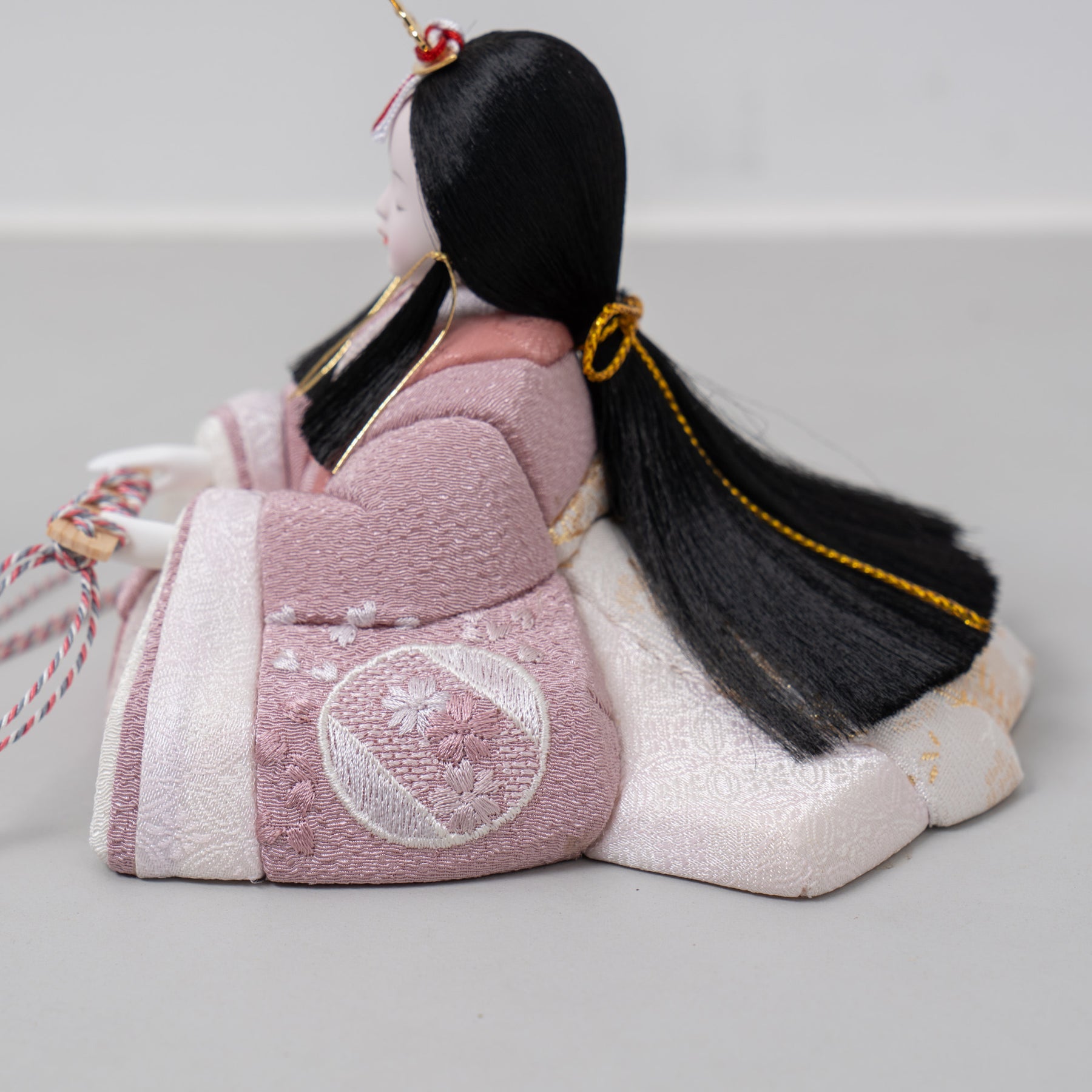 雛人形 紬 人形ケース グレー 一秀 C118-8