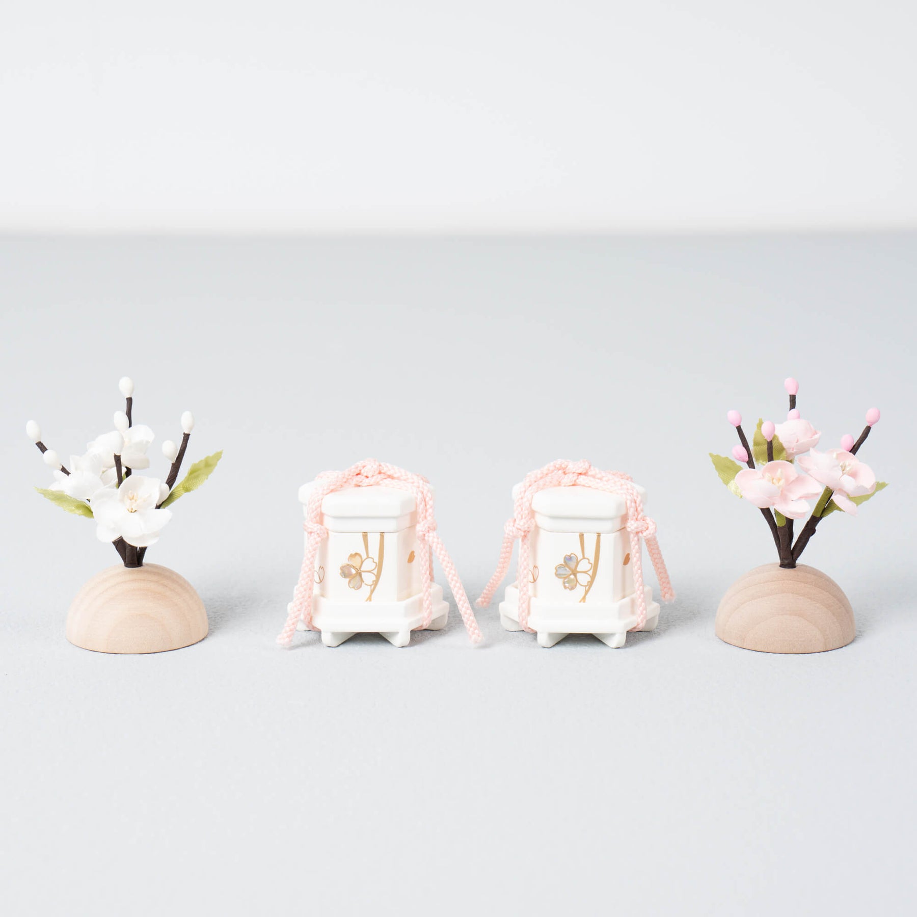 雛人形 紬 人形ケース グレー 一秀 C118-8