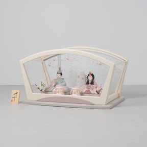 雛人形 紬 人形ケース グレー 一秀 C118-8