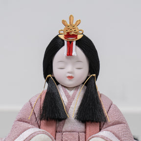 雛人形 紬 人形ケース グレー 一秀 C118-8