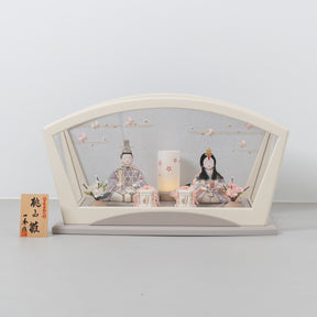 紬 人形ケース グレー 一秀