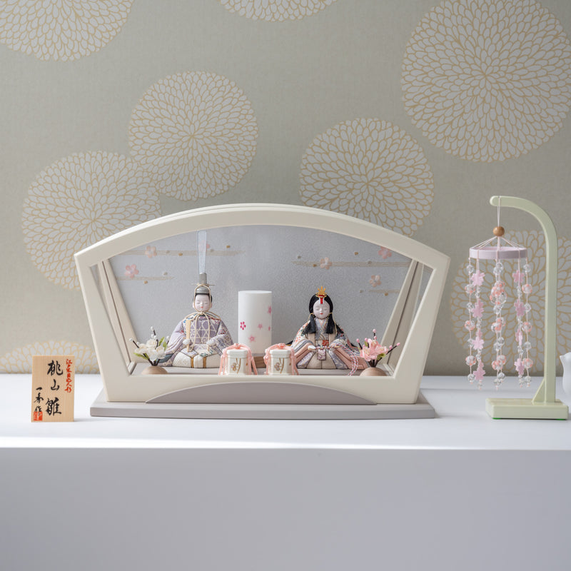 雛人形 紬 人形ケース グレー 一秀