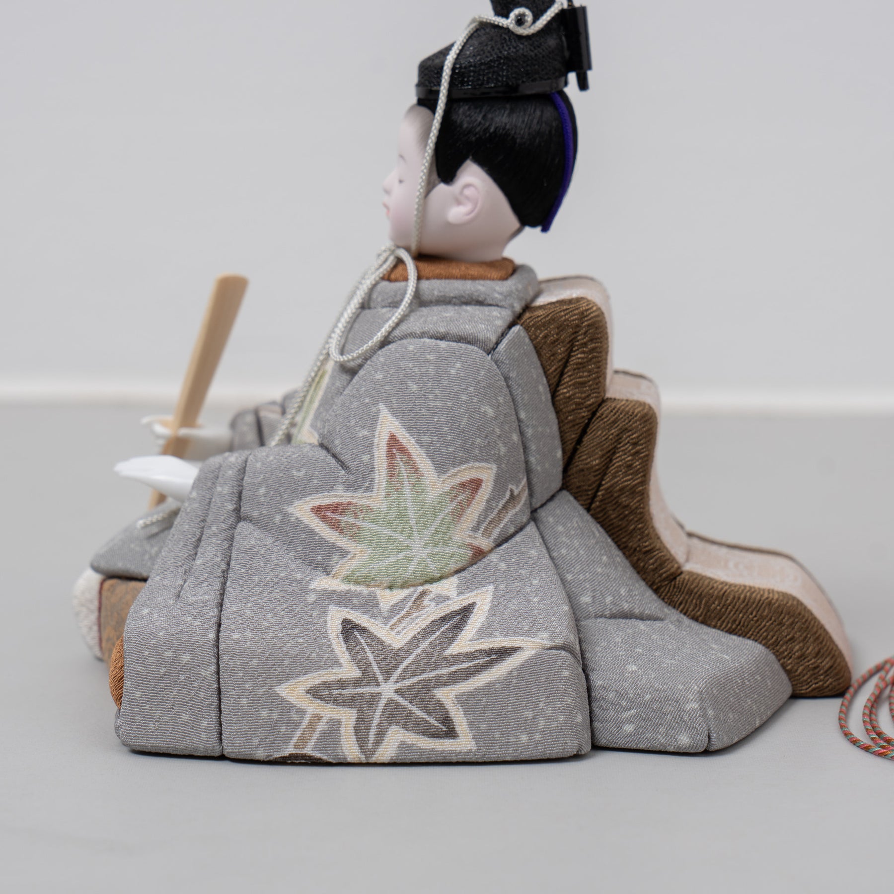 雛人形 紬 人形ケース オーク 一秀 10-8