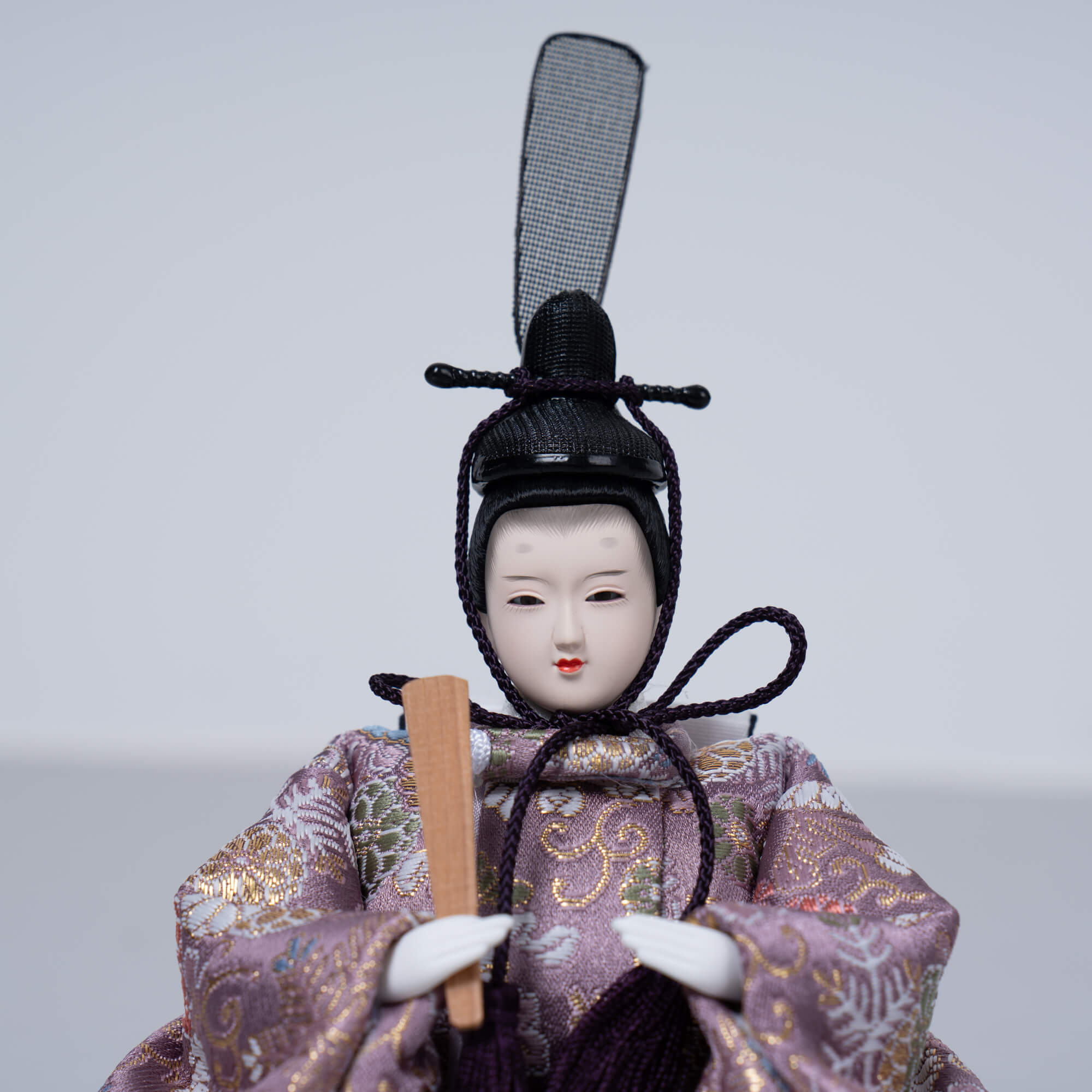 雛人形 琴 収納飾り ブラウン 吉藤作13