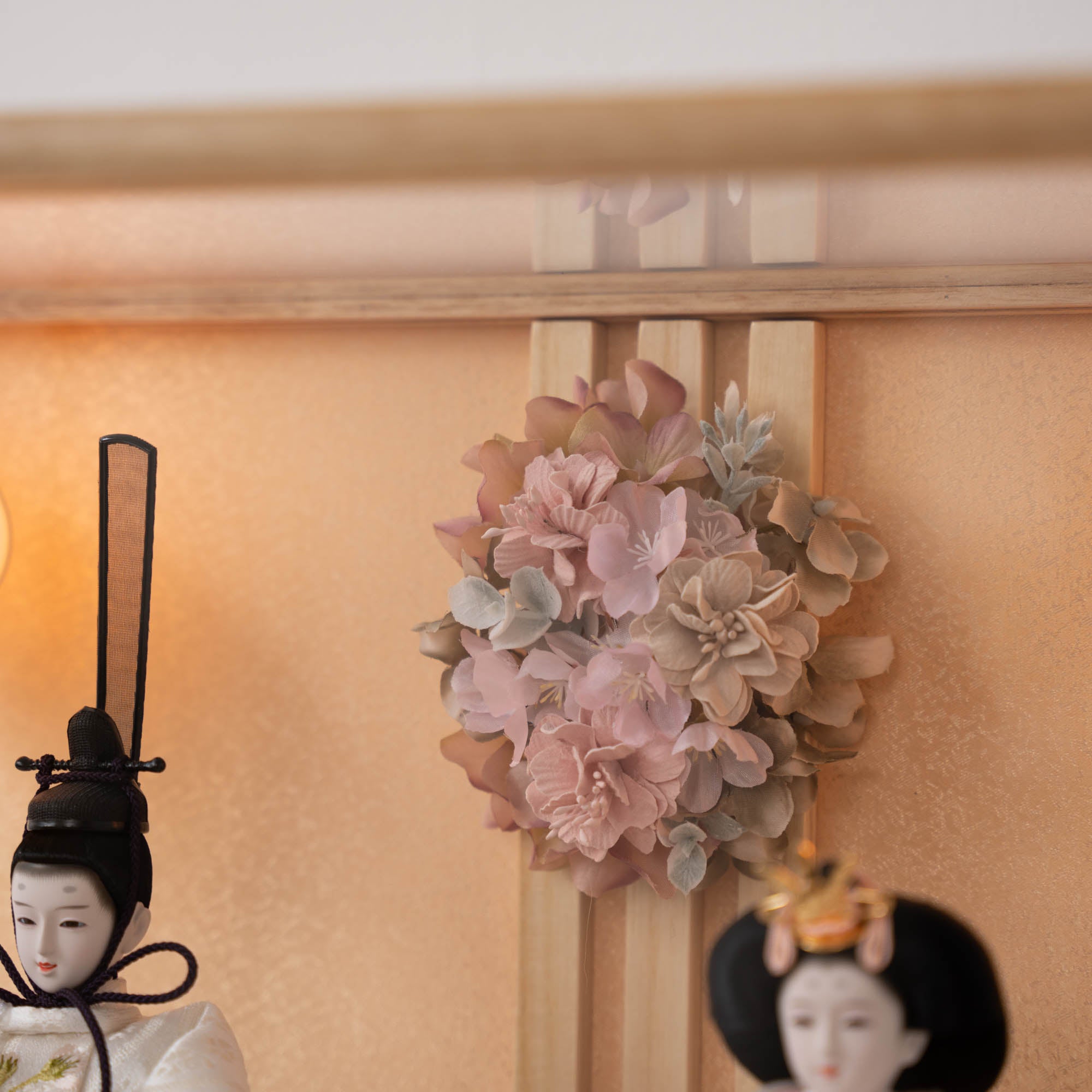 雛人形 かのん 人形ケース 吉藤作 桜刺繍