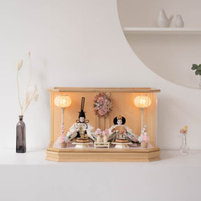 雛人形 かのん 人形ケース 吉藤作 桜刺繍