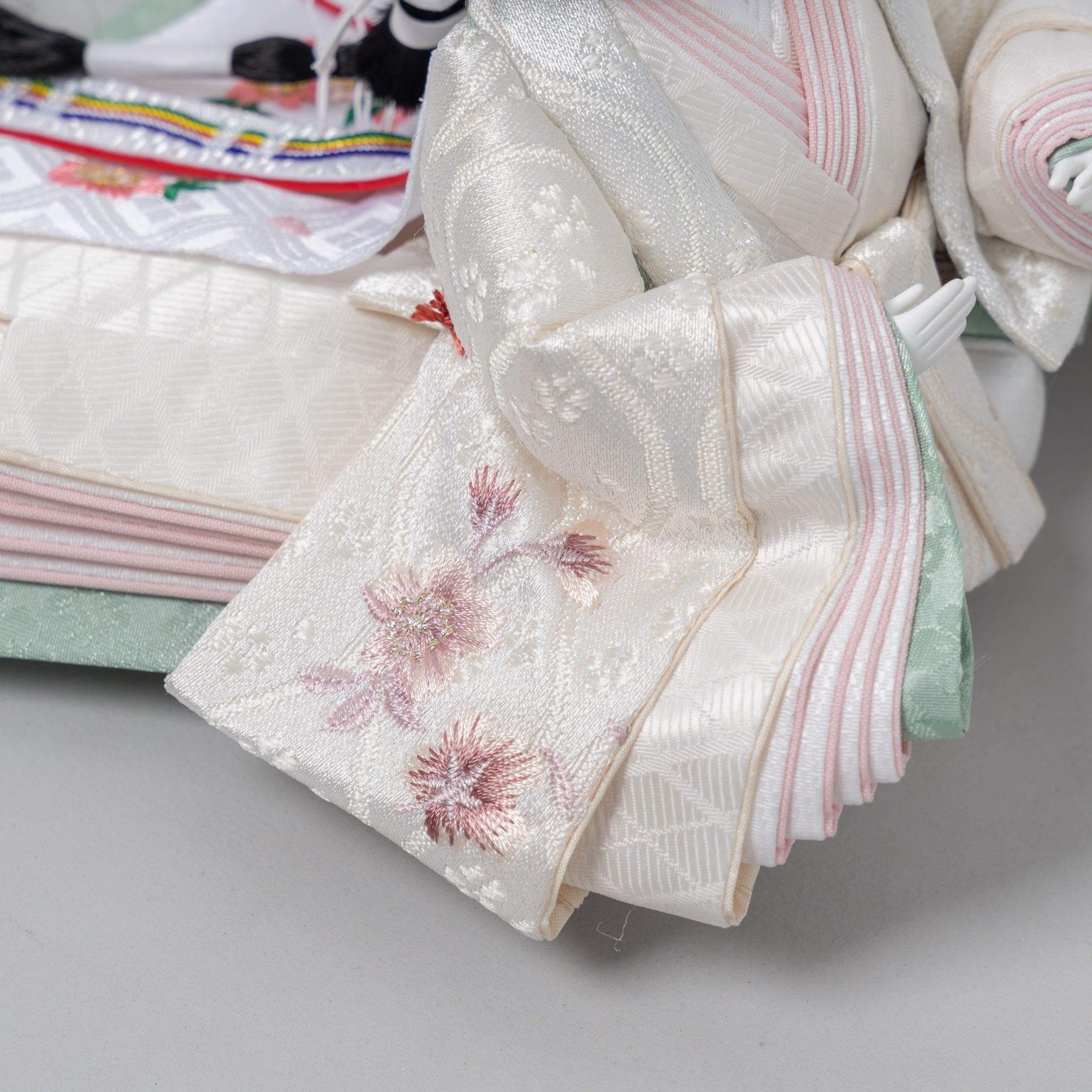 雛人形 かのん 人形ケース 吉藤作 桜刺繍