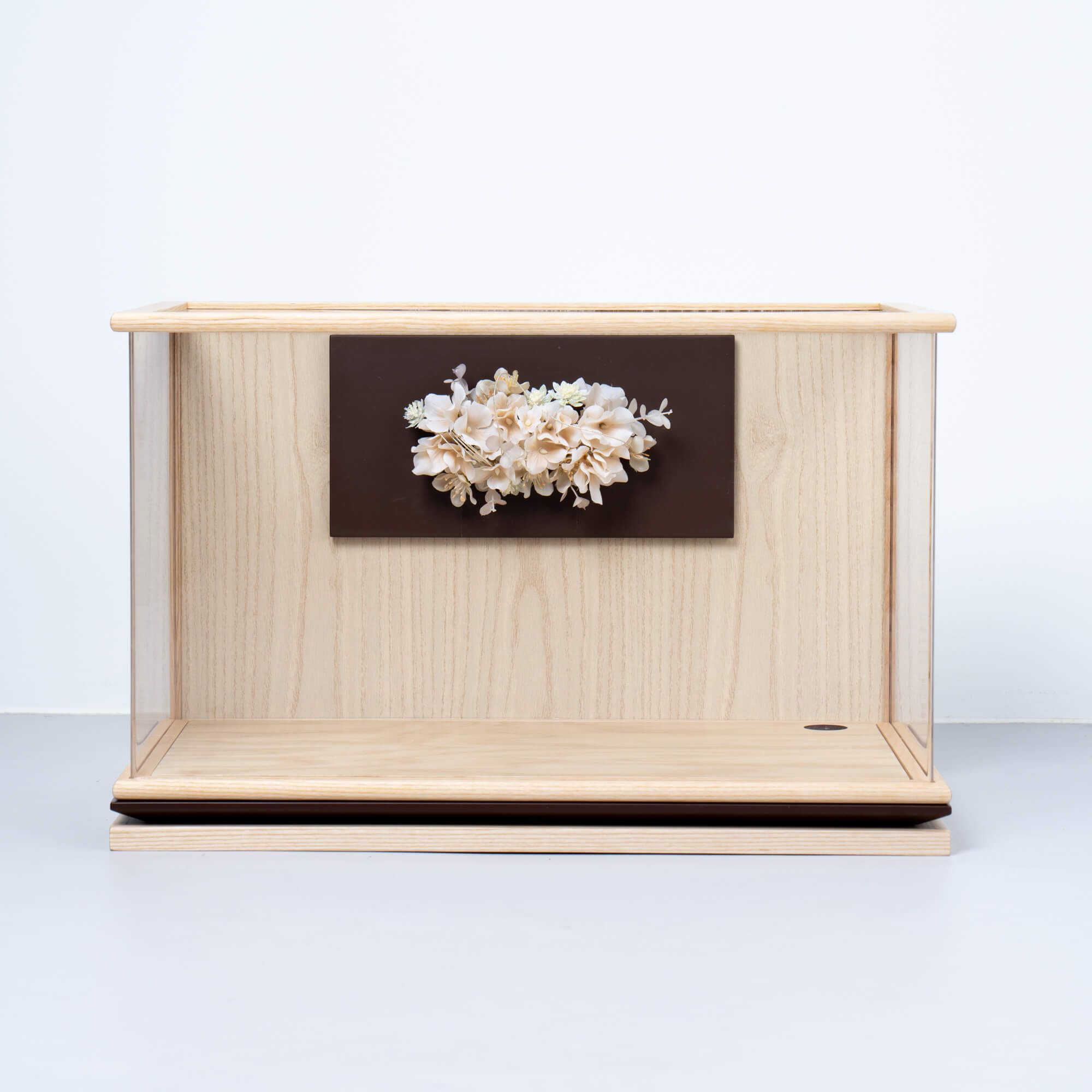 雛人形 花詩 人形ケース 吉徳大光 薄緑ピンク刺繍