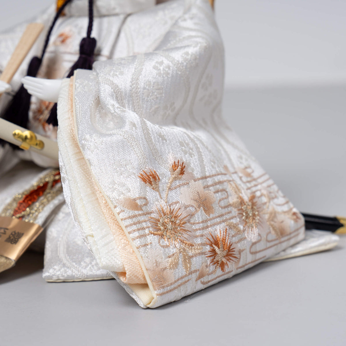 雛人形 花詩 人形ケース 吉徳大光 ブラウン刺繍
