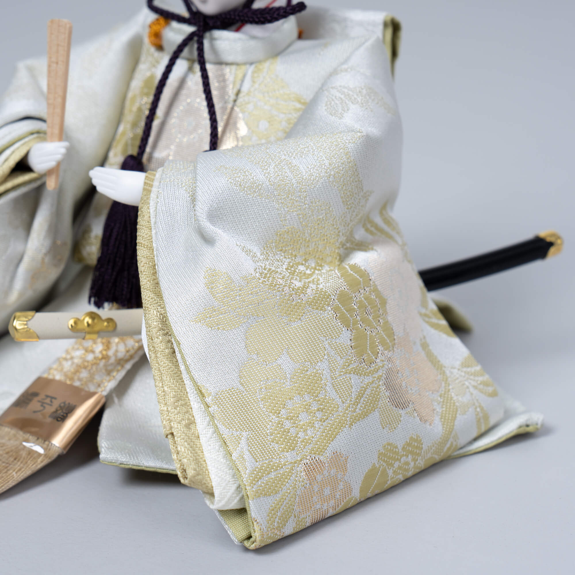 雛人形 花詩 人形ケース 吉徳大光 薄緑ピンク刺繍