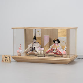 雛人形 月華 人形ケース 白木 吉徳大光 白5SR