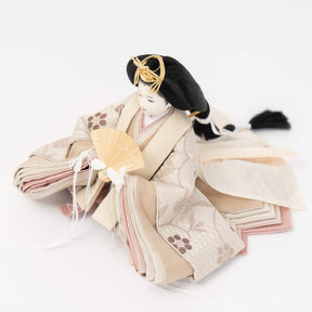 雛人形 凪彩平飾り グレー 笹蔓文様 平安道翠