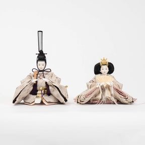 雛人形 凪彩平飾り グレー 笹蔓文様 平安道翠