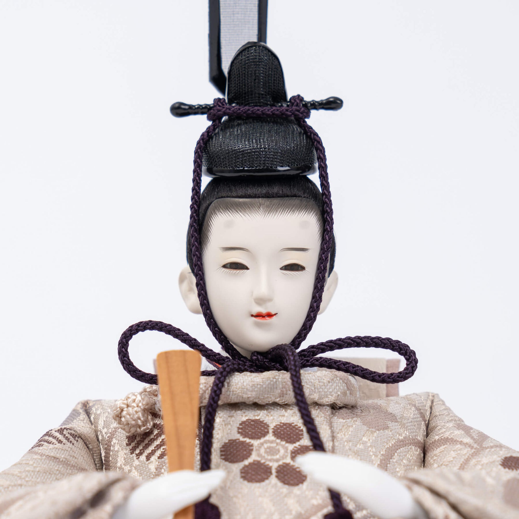 雛人形 凪彩平飾り グレー 笹蔓文様 平安道翠