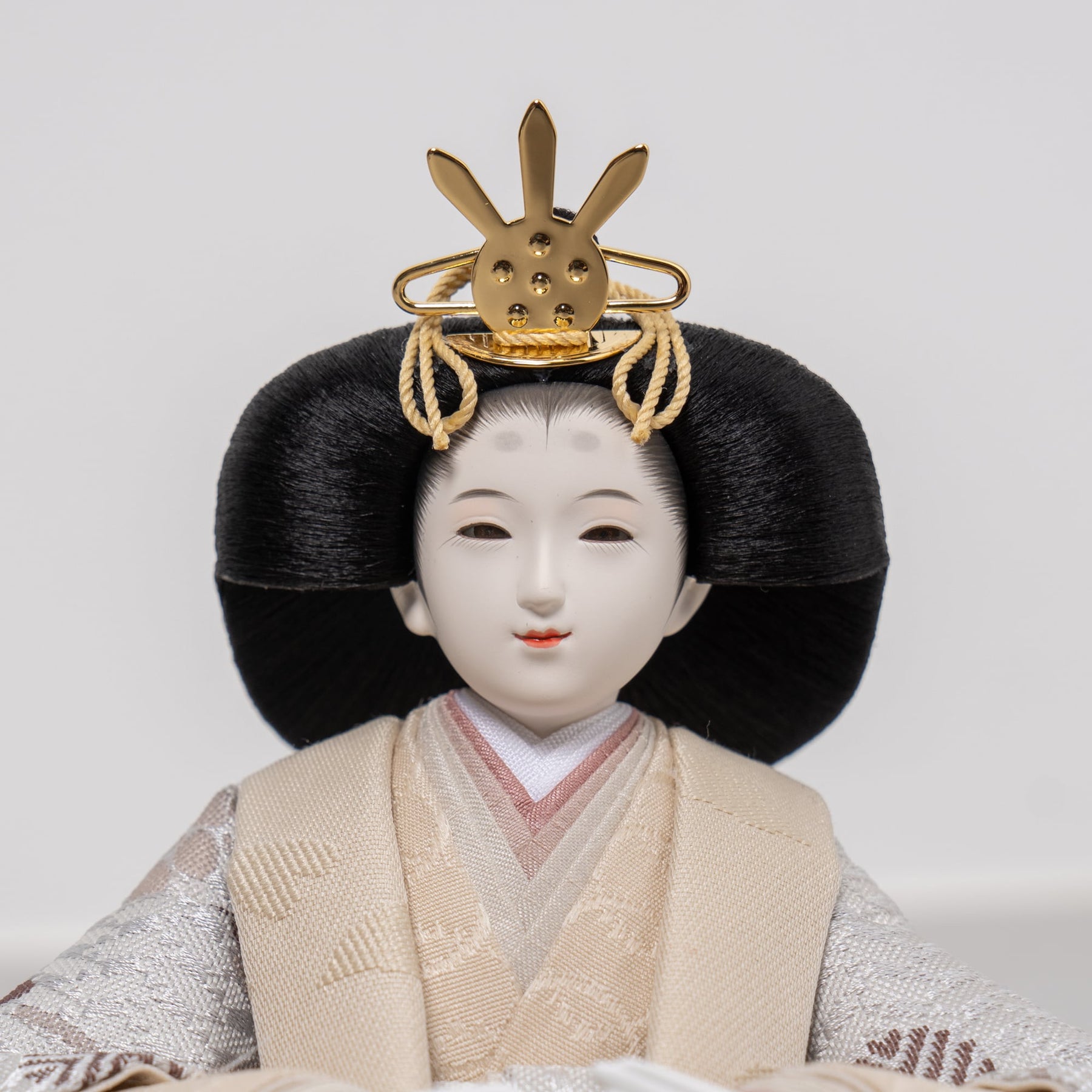 凪彩平飾り グレー 笹蔓文様 平安道翠