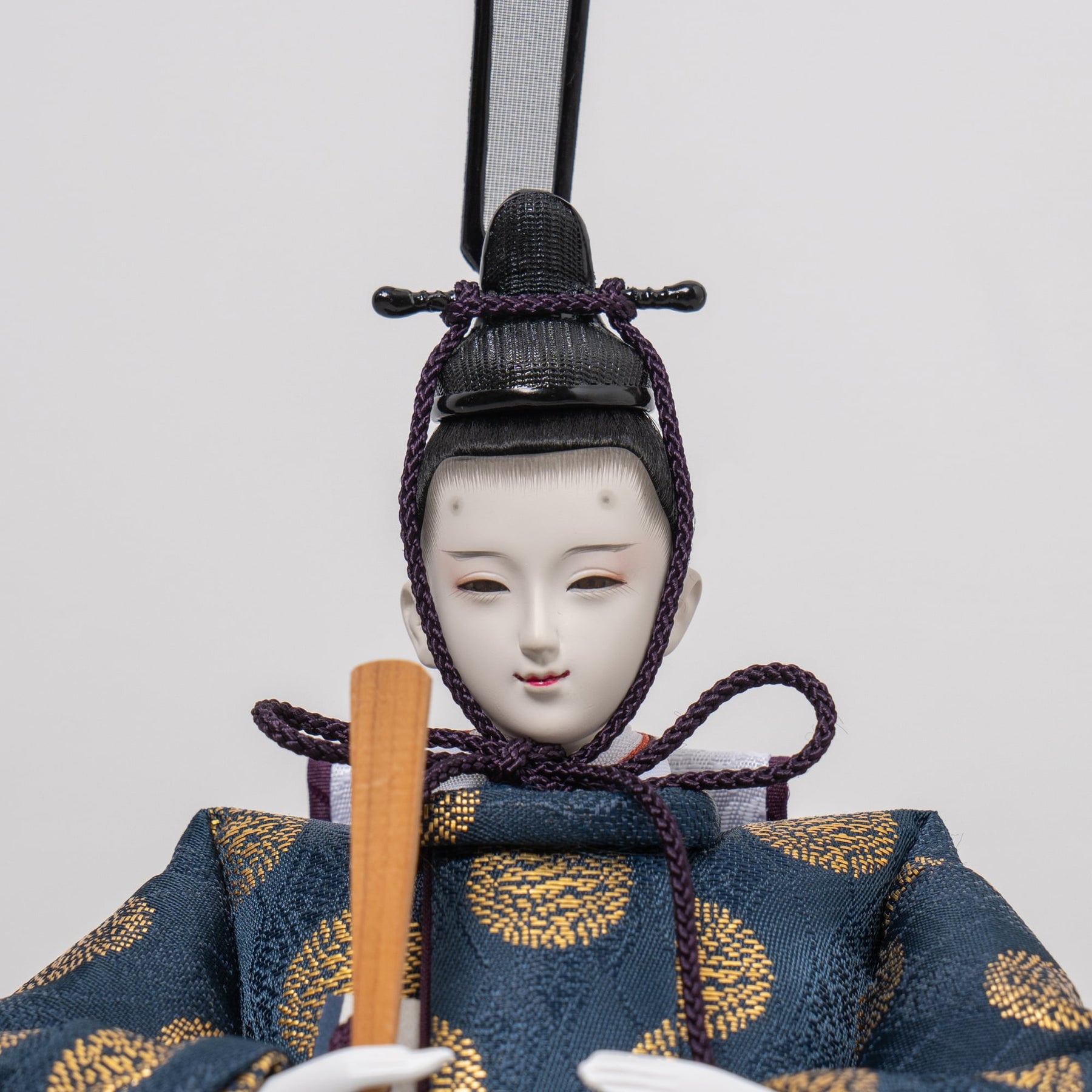 雛人形 煌彩平飾り グレー 平安道翠 正絹有職文様