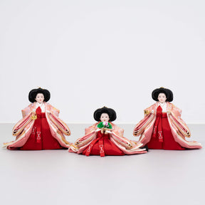 雛人形 ゆずは引出収納飾り ベージュ 吉徳大光 ブルーピンク