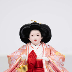 雛人形 ゆずは引出収納飾り ベージュ 吉徳大光 ブルーピンク