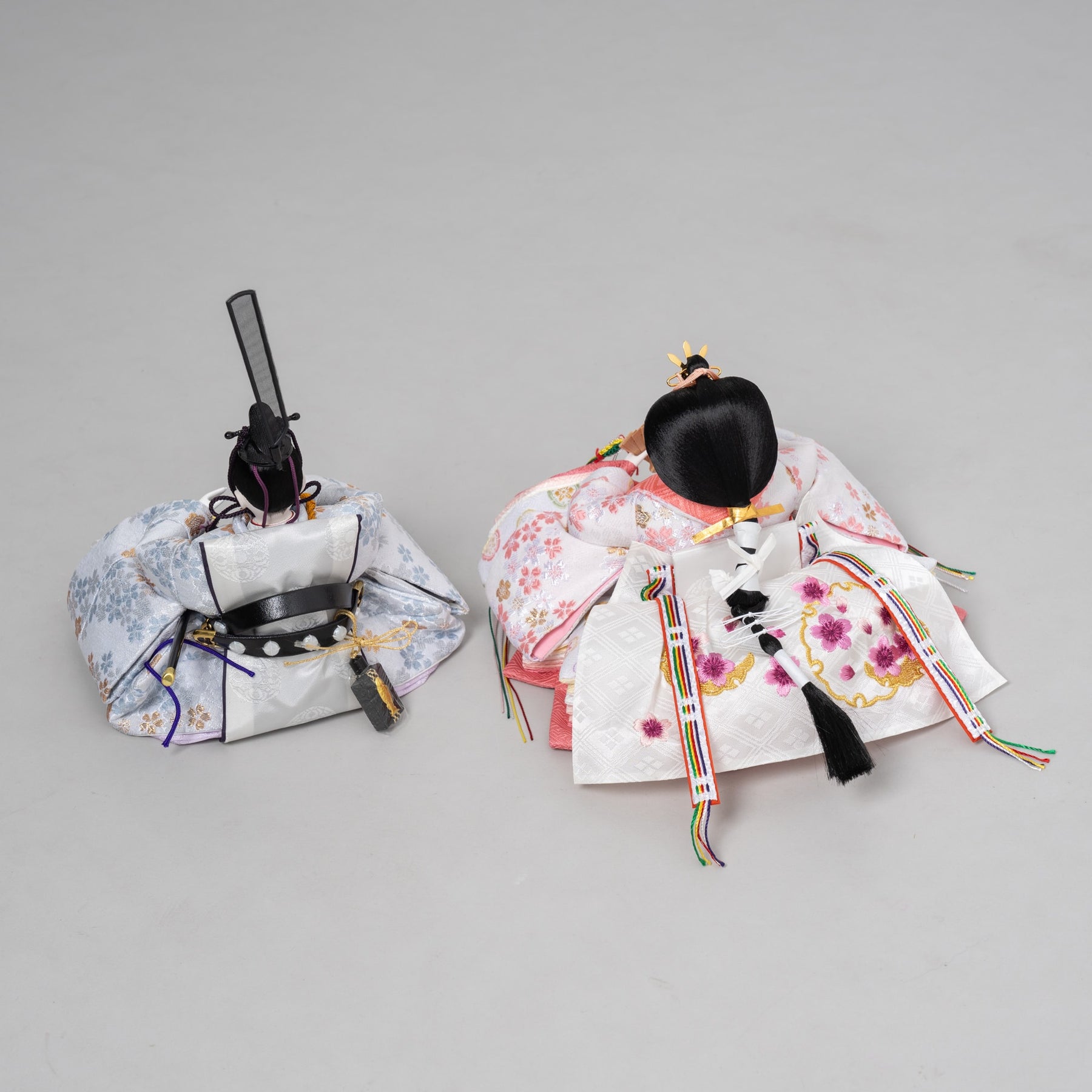 雛人形 ゆずは引出収納飾り ベージュ 吉徳大光 ブルーピンク