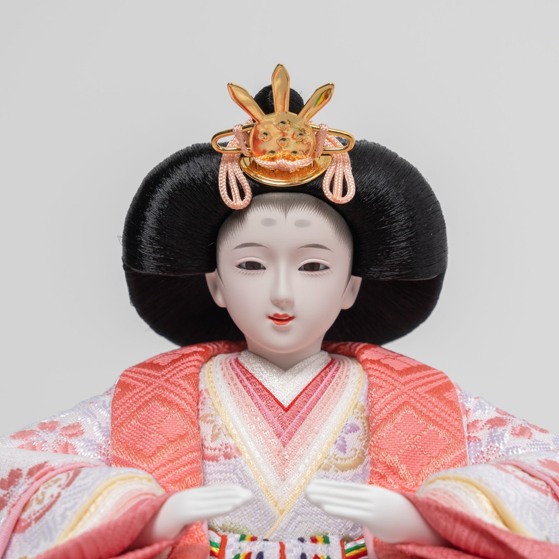 雛人形 ゆずは引出収納飾り ベージュ 吉徳大光 ブルーピンク