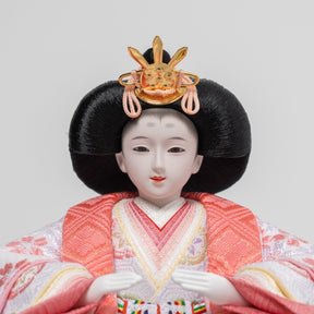 雛人形 ゆずは引出収納飾り ベージュ 吉徳大光 ブルーピンク