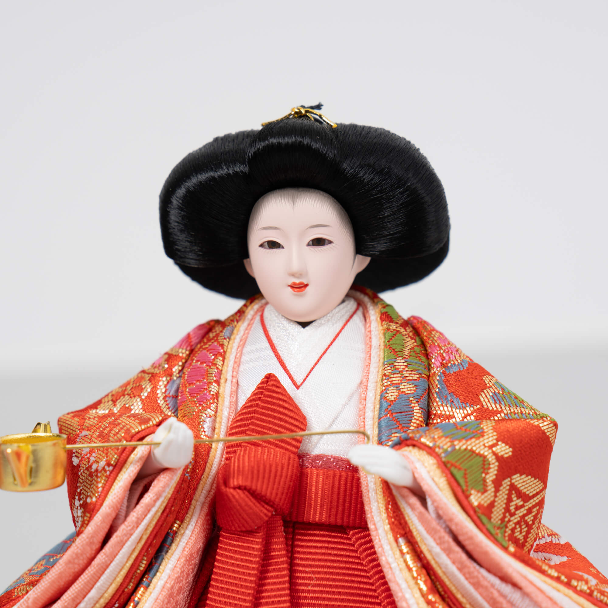 雛人形 あかり引出収納飾り 赤黒 吉徳大光