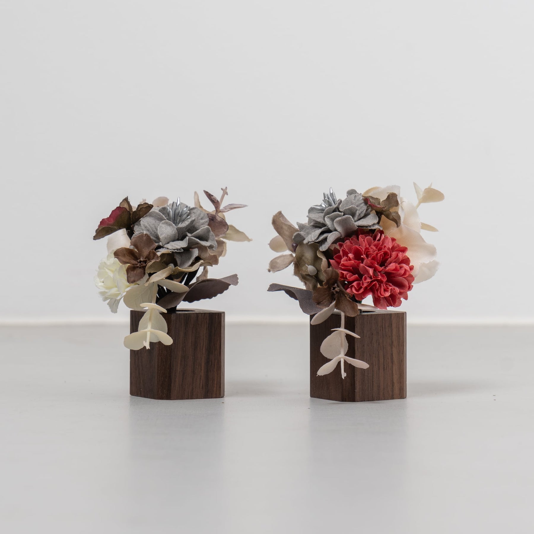 雛人形 凪彩収納飾り グレー 平安道翠 正絹有職文様