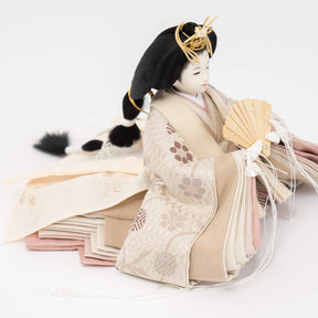 雛人形 凪彩収納飾り グレー 平安道翠 笹蔓文様