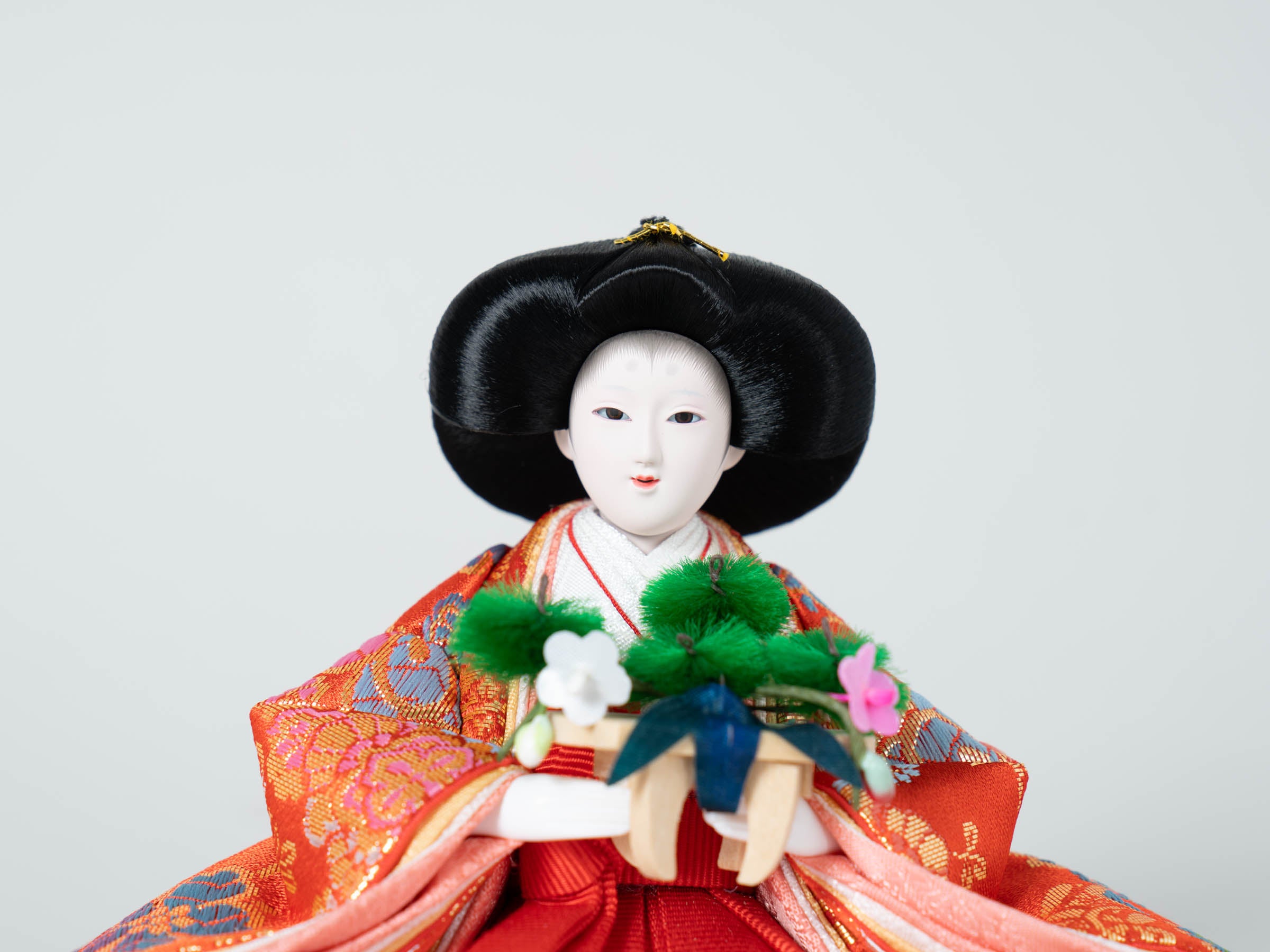 凛皇三段飾り 黒｜雛人形 お雛様 コンパクトでおしゃれ​かわいい 木製