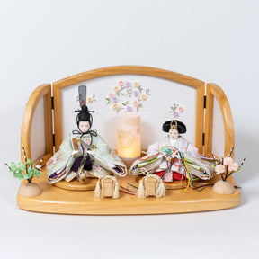 雛人形 こずえ平飾り Lオーク グリーン