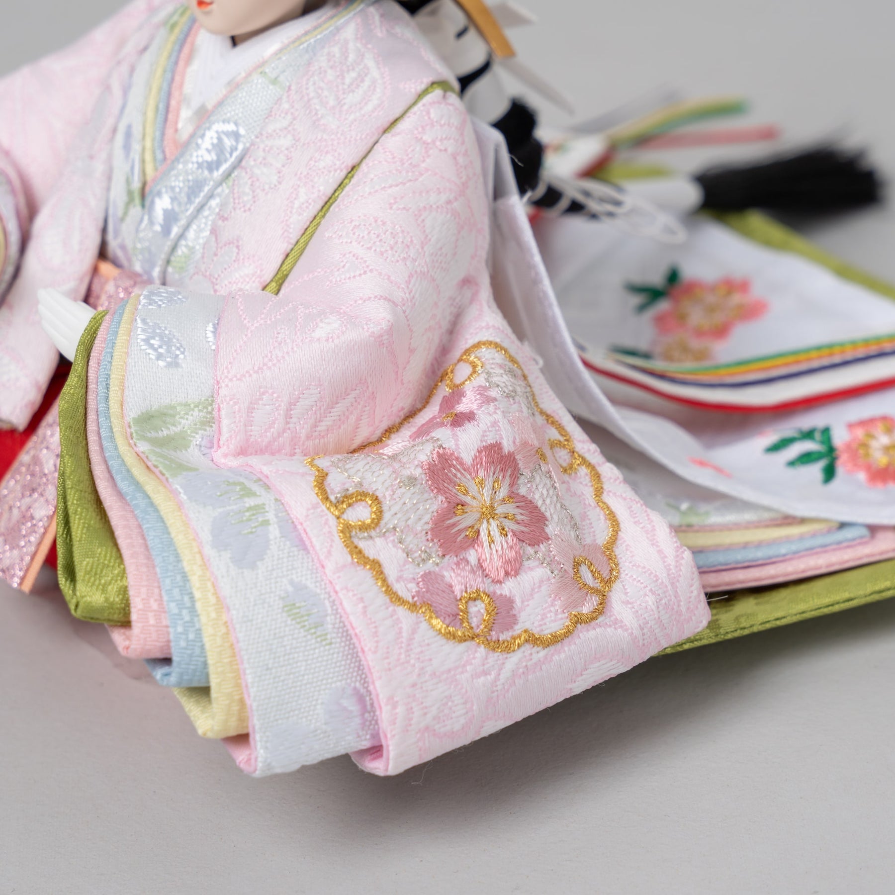 雛人形 こずえ平飾り Lオーク グリーン