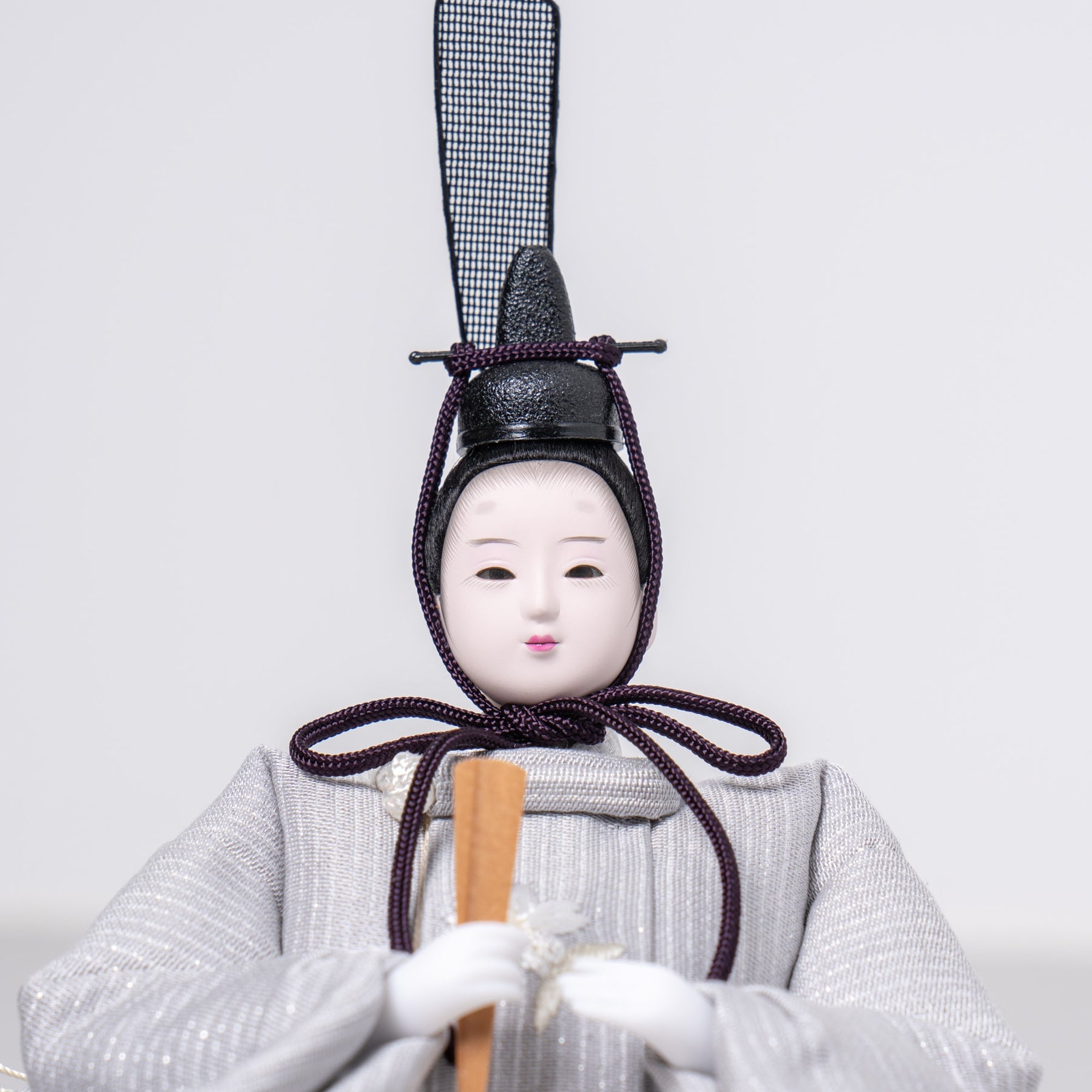 雛人形 絢音平飾り グレー 柴田家千代 薄グレー桜