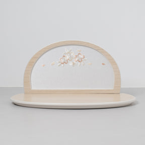 雛人形 絢音平飾り アイボリー 柴田家千代 白藤七宝柄