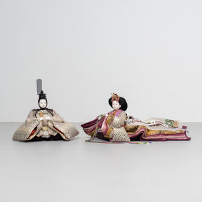 雛人形 絢音平飾り アイボリー 柴田家千代 白藤七宝柄