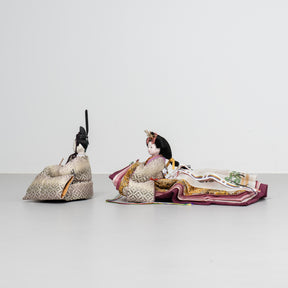 雛人形 絢音平飾り アイボリー 柴田家千代 白藤七宝柄