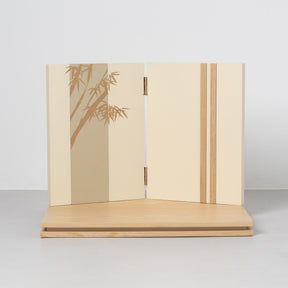 五月人形 玄志 兜飾り ベージュ 1/5 暁 濃茶糸縅