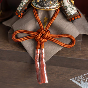 五月人形 玄志 兜収納 緋色 1/5 暁 真朱糸縅