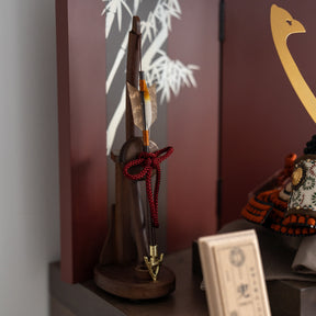 五月人形 玄志 兜収納 緋色 1/5 暁 真朱糸縅